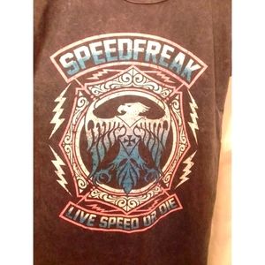 Speed Freak Womens Live Speed Or Die T-Shirt Cotto